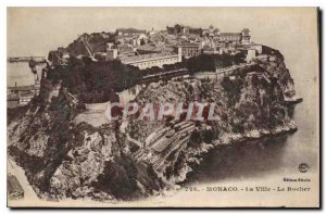 Old Postcard Monaco Ville The Rock