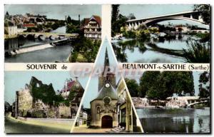 Modern Postcard Souvenir of Beaumont sur Sarthe