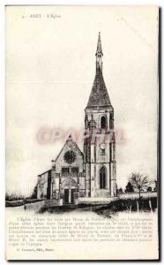 Postcard Old Anet L & # 39eglise