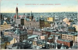 Toronto Ontario from St. James Cathedral RPO Souvenir Mailing Postcard H1