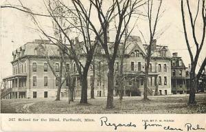 School for the Blind Faribault Minnesota MN 1907 Divided Back