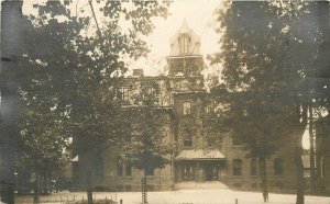 Postcard RPPC California Redlands 1912 Large Building roadside 23-3974