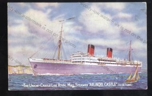 UC273 - Union Castle Liner - Arundel Castle - postcard