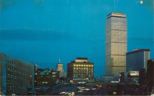 United States Massachusetts Twilight over Boston Prudential center