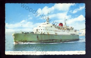 f2316 - Townsend Car Ferry - Free Enterprise II leaving Dover - postcard