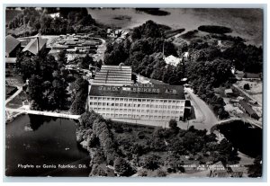 Dio Kronoberg County Sweden Postcard Aerial View Of Gemla Factories c1930s RPPC