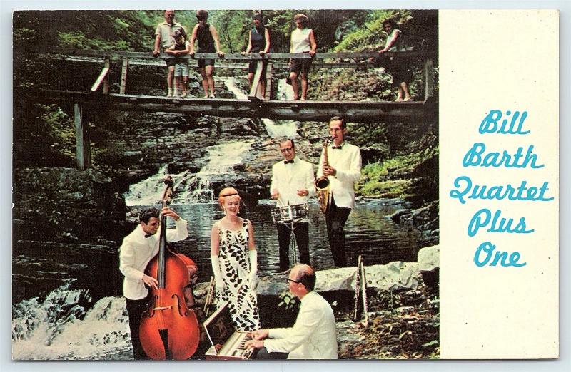 Postcard PA Bushkill Fernwood Resort Bill Barth Quartet Plus One c1950's R43