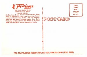 Postcard LODGE SCENE Redding California CA AU6701