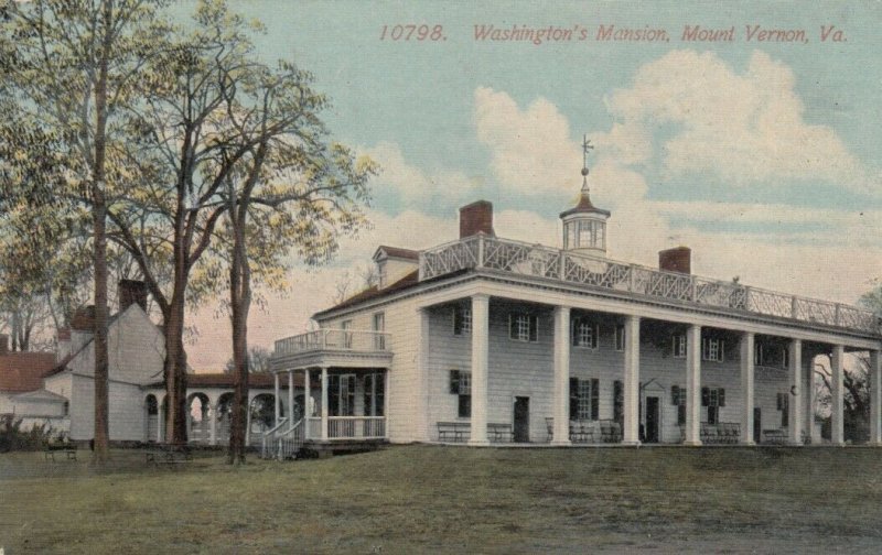 MOUNT VERNON, Virginia, 1900-10s; Washington's Mansion