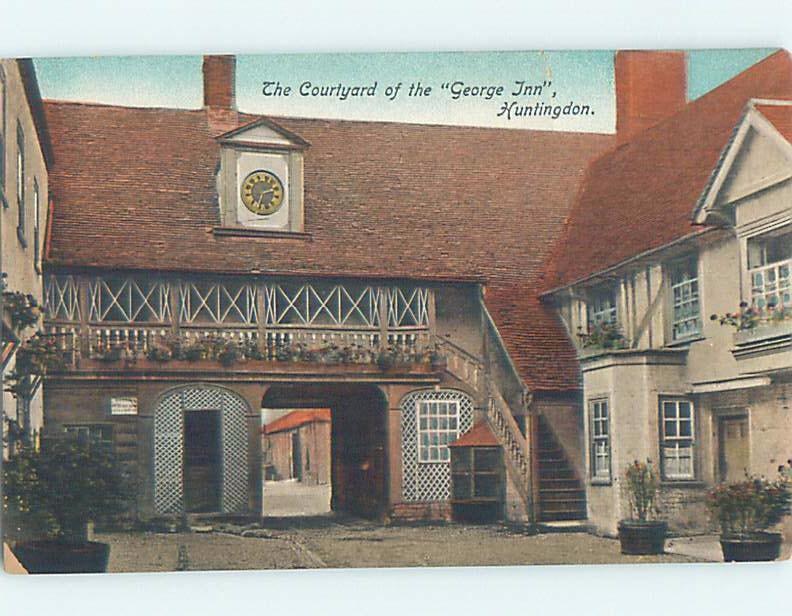 Divided-Back GEORGE INN HOTEL Huntingdon - Cambridgeshire England UK c6342