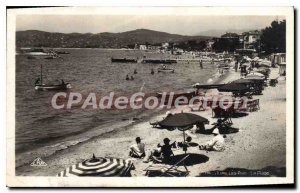 Old Postcard Juan Les Pins Beach