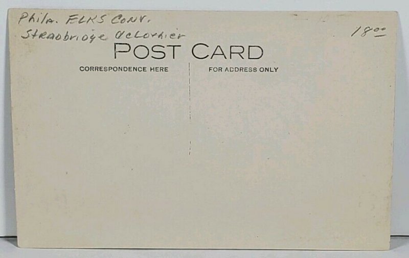 RPPC Strawbridge Clothier Decorated for the Elks Convention c1907 Postcard M8