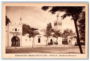 Seville Spain Postcard Ibero-American Exposition Morocco Pavilion c1930's