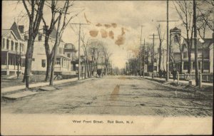 Red Bank NJ West Front St. c1905 Postcard