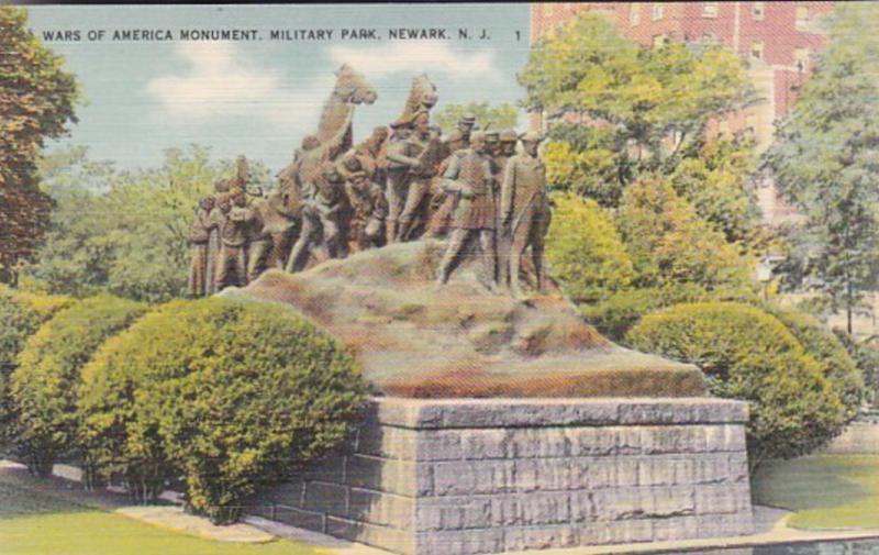 New Jersey Newark Military Park Wars Of America Monument