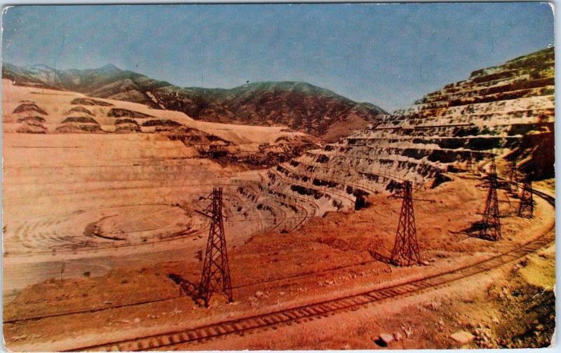 BINGHAM, UT Utah   BINGHAM COPPER MINE   c1950s   Mike Roberts   Postcard