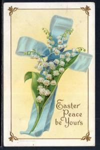 Easter Peace be Yours Cross Flowers