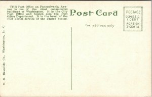 Vtg Washington DC Post Office 1910s Divided Back Postcard