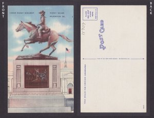 Postcard, United States, Wilmington DE, Caesar Rodney Monument, Rodney Square