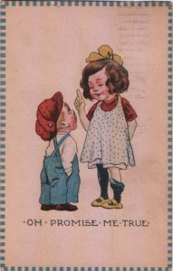 romance postcard: Oh Promise Me True