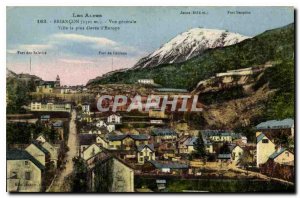 Old Postcard Briancon General view City the highest in Europe