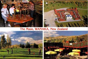 Wanaka, New Zealand  THE MAZE  Labyrinth~Mini Golf~Tea Garden   4X6 Postcard