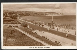 Dorset Postcard - Swanage - Ballard Down and Front   U1165