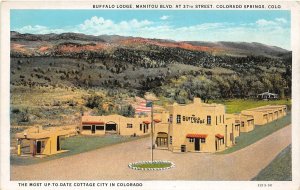 J11/ Colorado Springs Postcard c1910 Buffalo Lodge Cottages Manitou Blvd 67