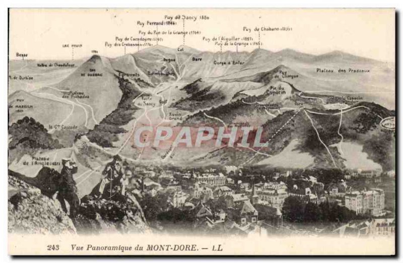 Panoramic Mont Dore - Old Postcard