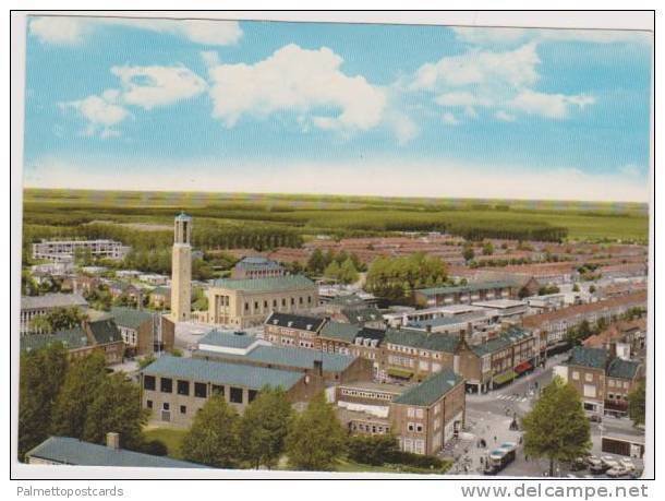 Birds Eye Panorama View of Emmeloord, Flevoland, Netherlands