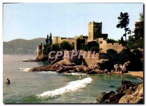 Postcard Modern Napoule Le Vieux Chateau and Beaches