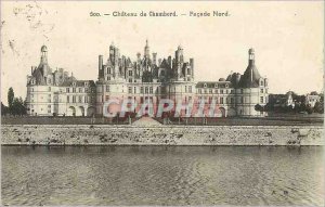 500 Old Post Card Chambord castle frontage north