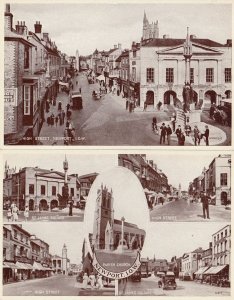 Policeman at Newport Isle Of Wight Bicycle 2x Real Photo Postcard