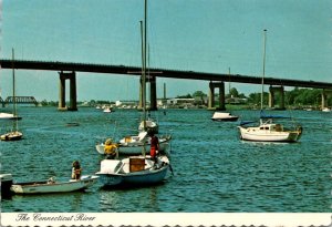 Connecticut Baldwin Bridge Over Connecticut River From Old Lyme Marina