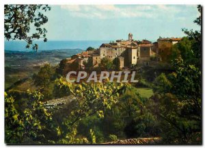 Modern Postcard Gourdon The picturesque Village perch atop the mountain