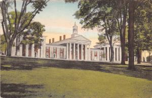 Washington & Lee University Lexington Virginia hand colored postcard