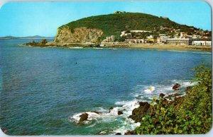 Panoramic View of the Coast of Mazatlan Mexico Postcard Posted