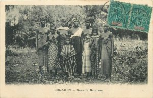 Conakry 1905 ethnic family types socialhistory postcard