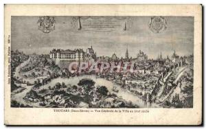 Postcard Old Thouars Vne Generale City in the 17th