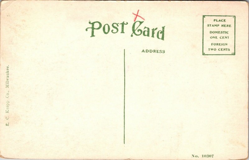 Postcard Post Office in Wabash, Indiana~138204