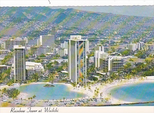 Hawaii Oahu Rainbow Tower At Waikiki Beach