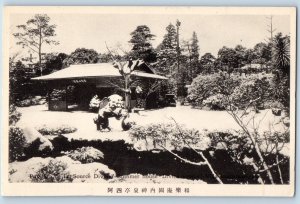 Kyoto Japan Postcard Pavillon de la Source Divine Summer House c1920s