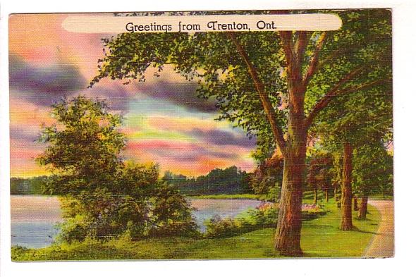 Country Road by Lake, Greetings from Trent, Ontario, Made in USA