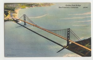 P3049, vintage postcard air view golden gate san francisco california ca
