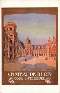 France Poster Art Chateau de Blois Cour Interieure Constant Duval Postcard