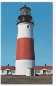 Sankaty Head Lighthouse Nantucket MA 60s postcard