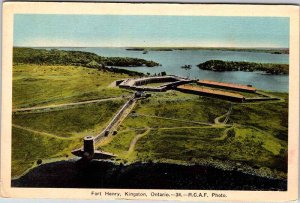 Postcard AERIAL VIEW SCENE Kingston Ontario ON AK5325