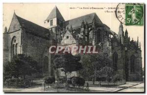 Old Postcard La Cote D Emeraude Dinan L St Malo Church