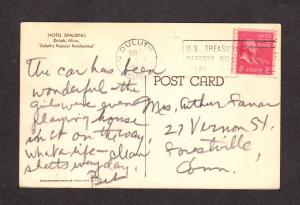 MN Spalding Hotel Duluth Minnesota Minn Postcard