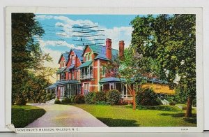 Raleigh NC Governor's Mansion c1930s Postcard J20